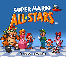 Super Mario All-Stars Title