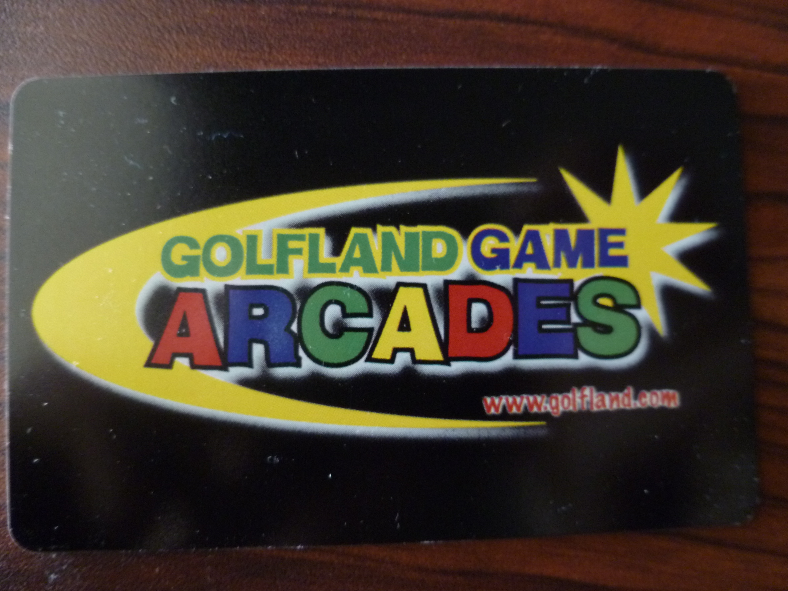 Golfland USA Arcade Card